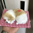 thumbnail image 4 of Sleeping Dogs on Pad Doll Toy,Cute Mini Puppy on Pad Plush Toy with Woof Sounds, Hand Sized Stuffed Dog Decor for Boys Girls - Realistic Sleeping Puppy on Mat for Furni Decorations, 4 of 7
