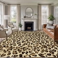 thumbnail image 2 of Area Rug 72×108in, Abstract Leopard Print Floor Carpet Living Room Rug, Classic Brown Spots Non-Slip Welcome Mat Indoor Rugs for Bedroom Dining Room, 2 of 9