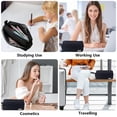 thumbnail image 7 of Rirool Large Capacity Pencil Case with Initial Letter, Expandable Pencil Pouch with Zipper, Cute Aesthetic Pen Bag for School Supplies, Kids Teen Girls Adults Black, 7 of 7