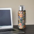 thumbnail image 5 of 20 Oz Pioneer Flower Coffee Tumbler Double Wall Insulated Stainless Steel Water Bottle | Metal Reusable Thermoses Flask with Cup Cap | Leak & Sweat Proof with Anti-Dust Lid, 5 of 7