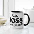 thumbnail image 6 of CafePress - I'm The Boss - 11 oz Ceramic Mug - Novelty Coffee Tea Cup, 6 of 6