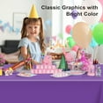 thumbnail image 2 of shiyou-3 Pack Purple Tablecloth, Rectangular Plastic Table Cloths for Parties Disposable, 54x108 in Waterproof Tablecloth for Birthday Party Baby Shower Picnic Valentines, 2 of 4