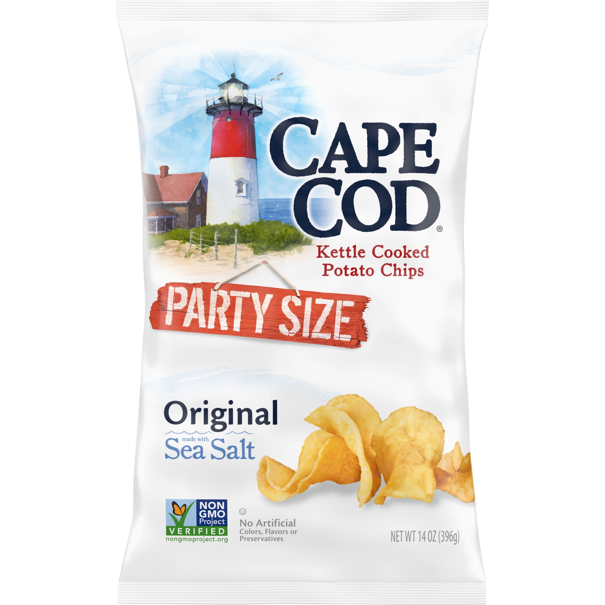 Cape Cod Potato Chips, Original Kettle Cooked Chips, 14 oz Walmart