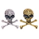thumbnail image 2 of Qarigey Broche de calavera de estilo Punk, broches encantadores de tibias cruzadas para mujer, bisutería de moda para el Día de San Valentín, Pascua, Accesorios de disfraces Oro Qarigey  AP004648-02, 2 of 6