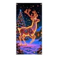 thumbnail image 2 of Fluorescent Christmas Door Cover Party Banner,Fluorescent Door Banner,Uv Activated Glow Fluorescent Cartoon Christmas Door Cover Party Banner For Outdoor Indoor Holiday Decoration(Style E), 2 of 6