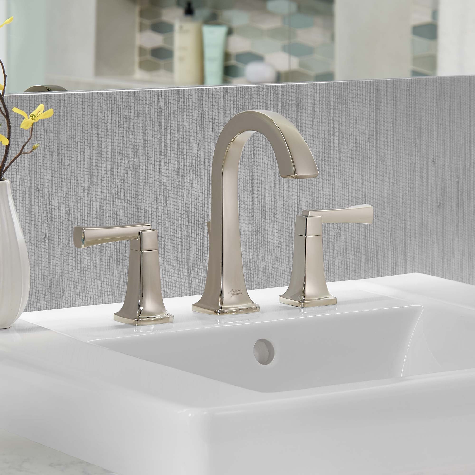 American Standard Townsend Two-Handle Widespread Bathroom Sink Faucet 1.2 GPM in Brushed Nickel