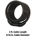 thumbnail image 5 of Master Lock 8143D Self Coiling Cable Lock, 4-Feet x 5/16-inch, Black, 2 Pack, 5 of 5