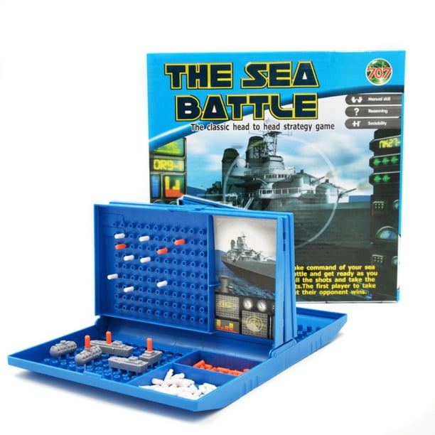 Juego de mesa de batalla naval, juego de mesa de estrategia de combate, divertido juego de batalla naval, juguete de batalla doble para niños