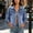 *Light Blue, variant on ClodeEU Women's Button Down Long Sleeve Denim Jacket,Classic Jean Coat with Chest Pockets Black,Women's Plus L