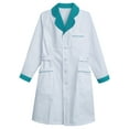thumbnail image 5 of TiaoBug Women's Nurse Dress Cosplay Uniform Lab Coat Doctor Medical Outerwear Green Curved Lapel S, 5 of 7
