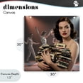 thumbnail image 4 of Stupell Industries Contemporary Woman Holding Vintage Cassette Collection Canvas Art, 30 x 30, by CAD Designs, 4 of 8