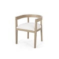 thumbnail image 4 of Noble House Contemporary Arm Chair Set of 2,Plush Upholstered,Beige, 4 of 11
