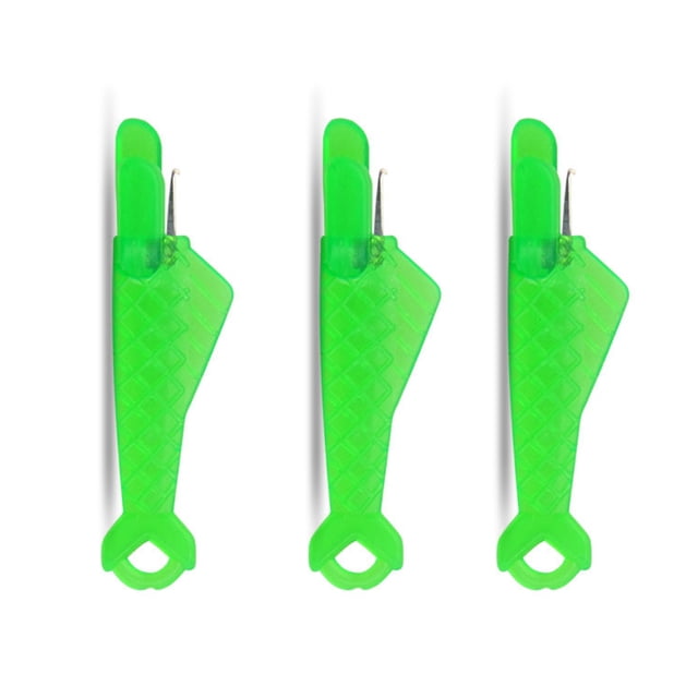 Bearachild Enhebrador de agujas para manualidades, herramientas de enhebrado de alambre de punto de cruz, suministros de inserción de hilo hechos a mano, Artesanía Verde 3 PIEZAS Bearachild HA012325-02
