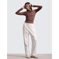 thumbnail image 3 of Pantalones CRZ YOGA Joggers Térmicos Forrados de Forro Polar 76 cm Blanco Lechoso, 3 of 6