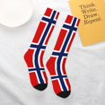 thumbnail image 6 of Norway Flag Knee High Socks for Women Long Leg Warmers Socks, 6 of 7