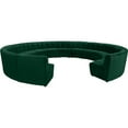 thumbnail image 3 of Meridian Furniture Sectionnel Modulaire 14 Pcs en Velours Vert Limitless, 3 of 7