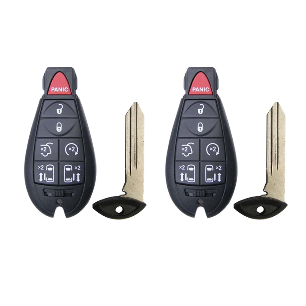 AKS KEYS 2 for Dodge Grand Caravan 2008 2009 2010 2011 2012 2013 7B W Start Van Key Fobik