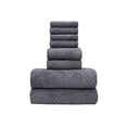 thumbnail image 3 of Iumwxz 8 Piece Bath Towel Set with Washcloths and Hand Towels, Super Soft and Absorbent Coral Towels for Bathroom, Quick Dry and Durable with Double Needle Stitching for Home Use, 3 of 6