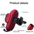 thumbnail image 4 of Soporte inalámbrico para cargador de coche - Sujeción automática inteligente, compatible con iPhone/Samsung, 4 of 6