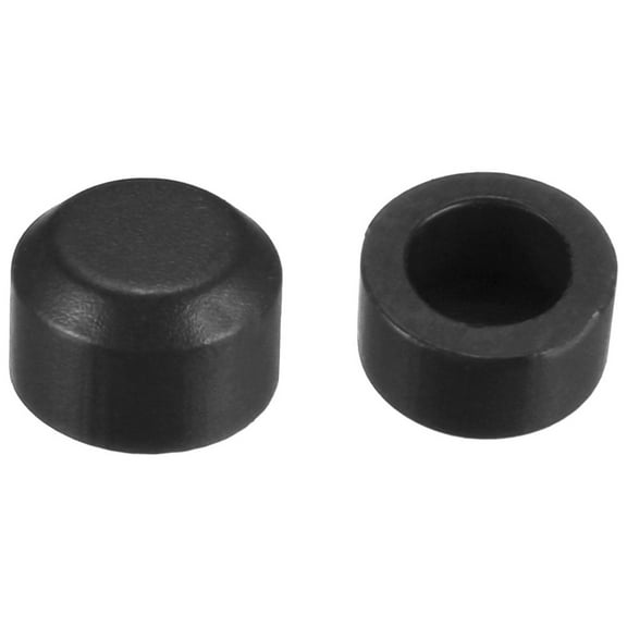25pcs 3.1mm Hole Dia Plastic Pushbutton Tactile Switch Caps Cover Keycaps Protector Black for 6x6 TactSwitch