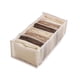 thumbnail image 4 of Organizador de cajones de tela Divisor de almacenamiento de pantalones de 7 rejillas para calzas Blanco M Ndcxsfigh Libre de BPA, 4 of 8