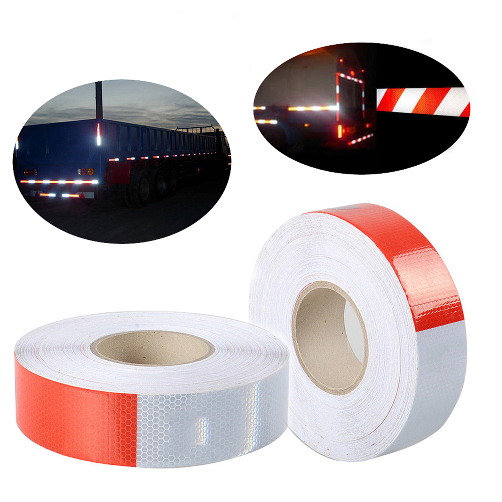 Red/White Reflective Safety Conspicuity Tape Waterproof High Intensity