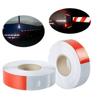 Unique Bargains Reflective Stickers Waterproof Adhesive High Visibility  Night Warning Safety Tape For Trucks : Target