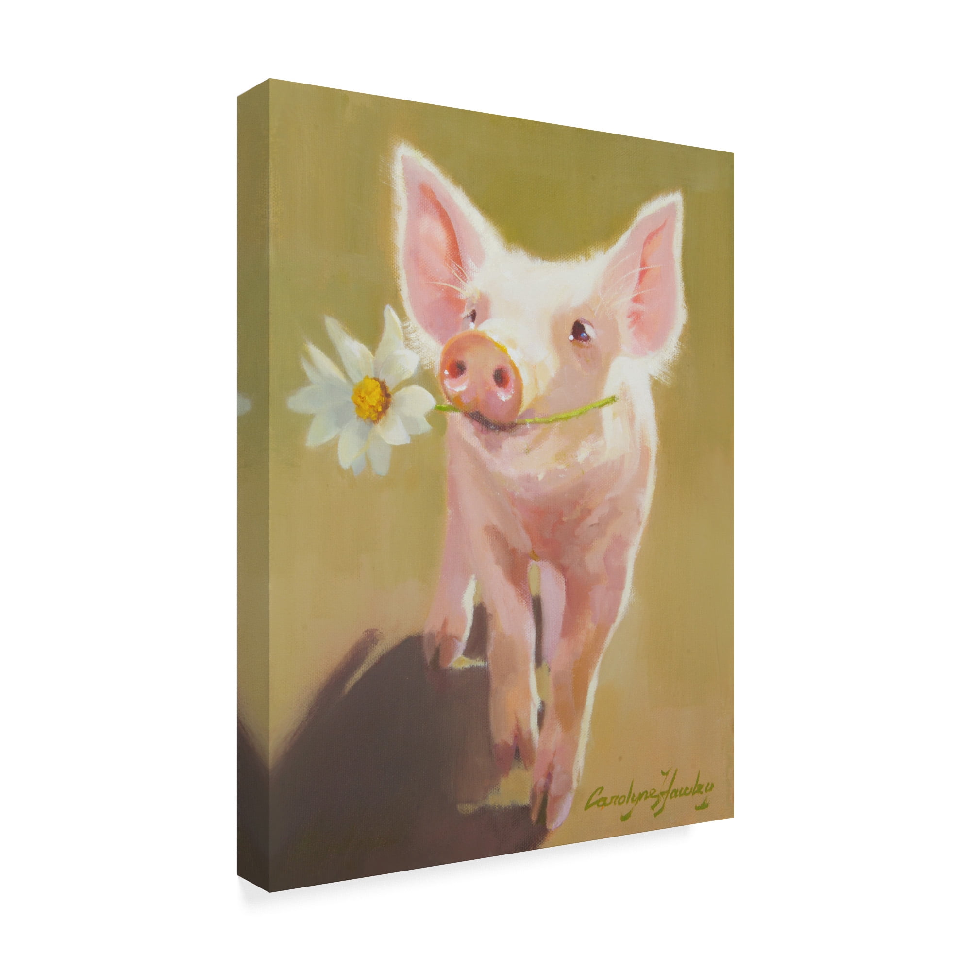 Life as a Pig IV' Canvas Art by Carolyne Hawley