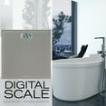 thumbnail image 2 of Taylor 11.0" x 11.0" Digital Glass Body Weight Scale Battery Powered, FSA HSA Eligible, 350 lb Capacity, Gray, 2 of 12