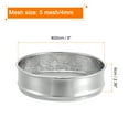 thumbnail image 2 of Tamiz de laboratorio de malla 5 de 8" de diámetro, tamiz de prueba de tela de alambre de acero inoxidable 304 (4mm) para laboratorio industrial, 2 of 6