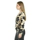 thumbnail image 2 of Blusa con escote cruzado Roman Fashion / Juvenil, 1758 (Negro flor) negro M, 2 of 3