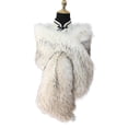 thumbnail image 1 of Chal de piel sintética para mujer, abrigos de piel con cuello de piel sintética para fiesta, cubierta de boda nupcial de invierno, 1 of 2