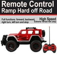 thumbnail image 6 of 1:12 Scale Remote Control RC Cars For Kids Monster SUV High Speed Racing Truck with Lights for Boys And Girls (Red), 6 of 14