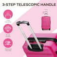 thumbnail image 6 of 9 Piece Luggage Sets, Hard 20 24 28 inch Luggage with 6 Pieces Organize Bags Travel Suitcases Sets with Wheels, Rose, 6 of 14