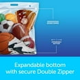 Ziploc® Big Bags, XLarge, Secure Double Zipper, 4 ct, Expandable