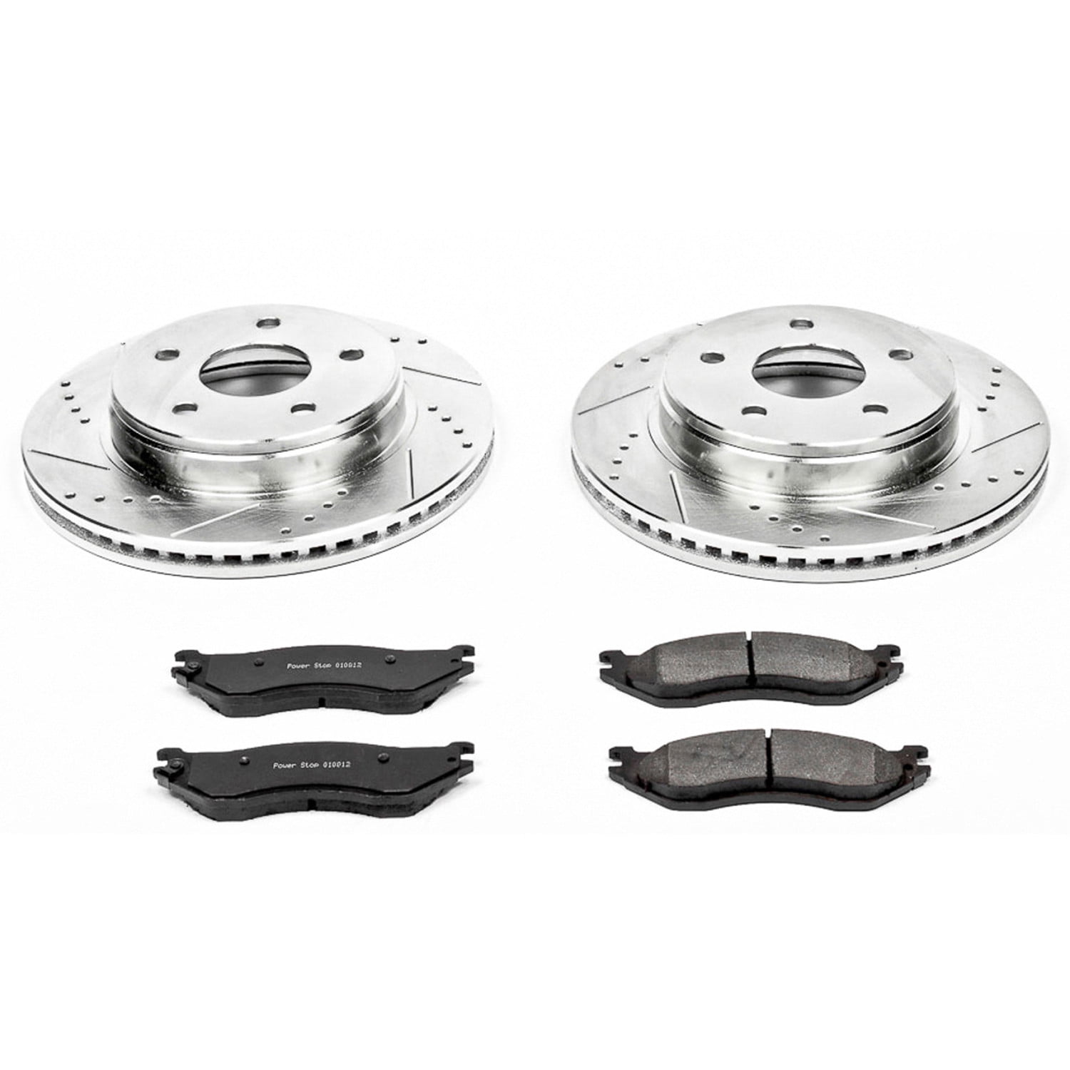 PowerStop Front Z23 Evolution Sport Carbon-Fiber Ceramic Brake Pad and Drilled & Slotted Rotor Kit Fits: DODGE Select Models K2165