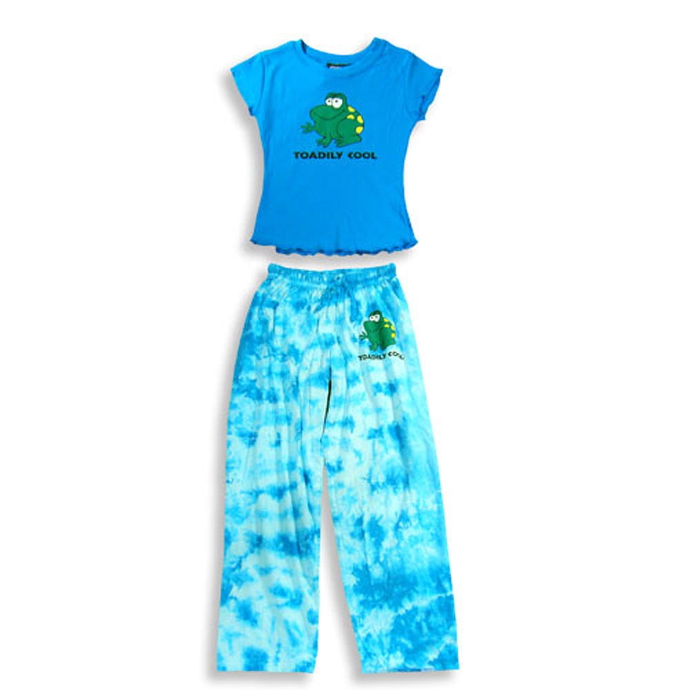 Little Girls Short Sleeve Pant Set Stupid Factory Great For Camp