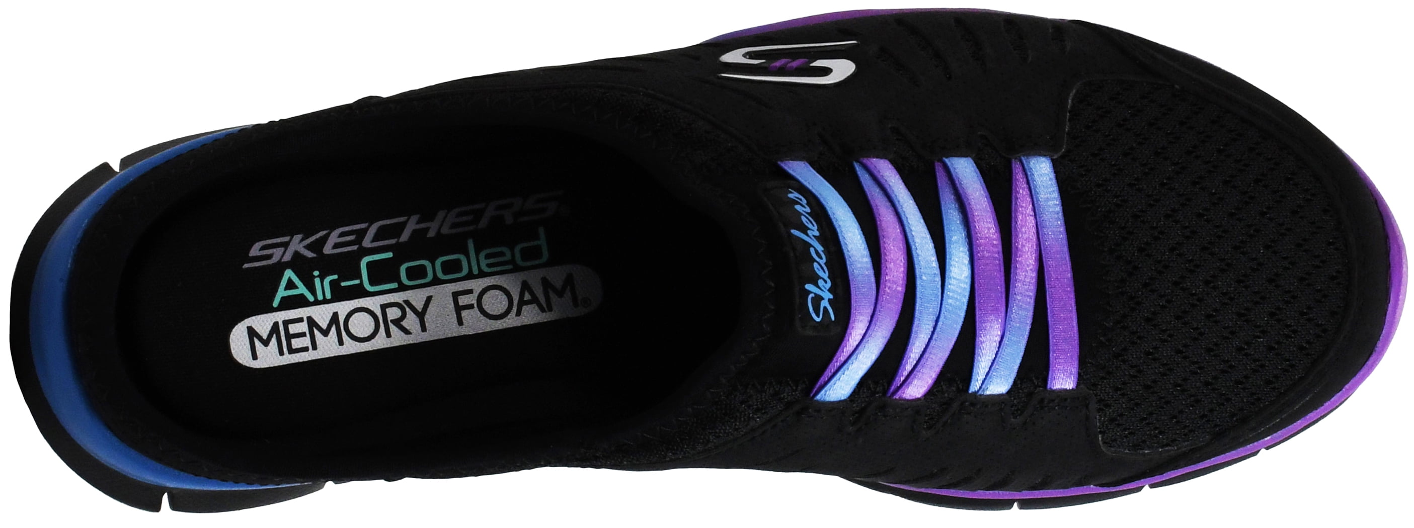 Skechers Sport Women's No Limits Slip-On Mule Sneaker, Black/Black