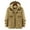 Khaki, variant on YYDGH Men's Winter Hooded Jacket Windproof Sherpa Lined Fleece Windbreaker Coat Outerwear Warm Parka Tops with Pockets Army Green L