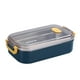 thumbnail image 1 of Fiudx Fiambrera Bento de Acero Inoxidable, Recipiente Térmico para Alimentos, Apto para Microondas, Cierre Flexible, Mantiene La Comida Fresca, Ideal para Picnics, Oficina, Escuela, Color Azul y Verd, 1 of 6