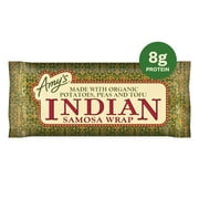 Amy's Frozen Meals, Indian Samosa Wrap, Microwave Meals, 5 oz