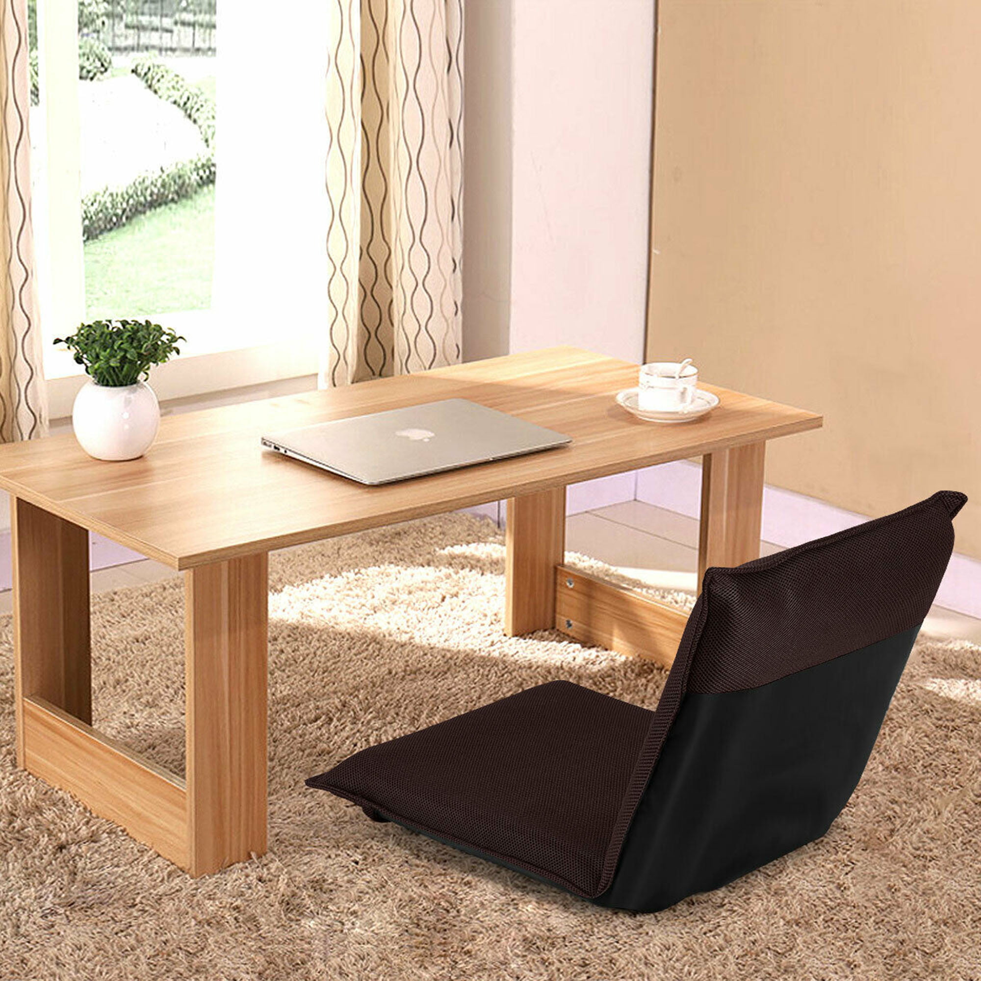  GOFLAME Adjustable Floor Chair, 6-Position Folding
