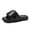 Black, variant on Cute Slippers for Women Non Cloudies Slides for Women Elegant Open Toe Rubber Sole Sofft Sandals for Women for Beach,travel,water or Poolside