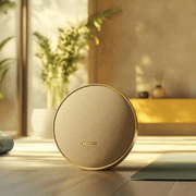 Harman Kardon Onyx Studio 9 Gold - Bluetooth Portable Wireless Speaker with Deep Bass, Built-in Battery, Multi-Speaker Pairing, Premium Home Audio