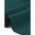 thumbnail image 5 of Conjunto de blusa peplum y falda INSPIRE CHIC para atuendo de negocios de mujer, top de cuello cuadrado, manga corta, falda ajustada de cola de pez, L verde oscuro, 5 of 5