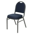 thumbnail image 3 of Hampden Furnishings Celia Collection Fabric Banquet Chair, Dark Blue, Pack of 2, 3 of 4
