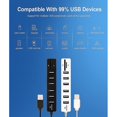 thumbnail image 4 of Usb Hub Adaptador de expansión de 6 puertos Usb 2.0 Hub Multi Usb Splitter 2.0 Hub Usb-hub Sd / tf Lector de tarjetas Fo, 4 of 5