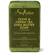 Shea Moisture Olive & Green Tea Shea Butter Bar Soap 8 oz (Pack of 4)