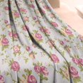 thumbnail image 3 of Soft Vintage Botanical Flower Throw Blanket: 50x60in Warm & Cozy Flannel Blanket - Lovely Gift Couch Blanket for Kids & Adults - Home, Chair, Sofa, Couch & Bed Decor, 3 of 5