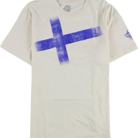 Retro Sport Mens Premiere Helsinki Graphic T-Shirt, Off-White, X-Large